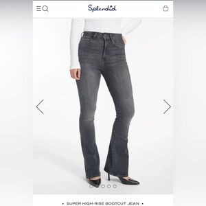 NWT Splendid Women's Super High-Rise Bootcut Jeans - Dark Grey